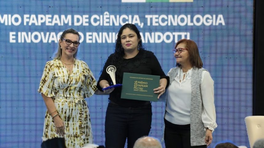 Fapeam Premio Fapeam de CTI Marcia Perales Geysa Maquine Marilene Correa Fotos Ayrton Lopes Fapeam 1024x574 1