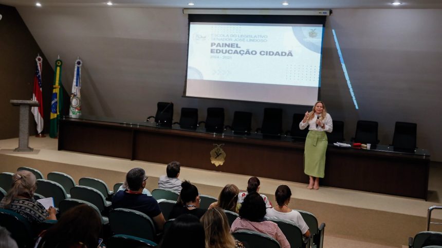 Segundo dia de Jornada Pedagogica aconteceu exposicao da gerencia de Educacao Cidada e perspectivas do nucleo de Direitos Humanos Foto Alberto Cesar Araujo Aleam Uxdh7X