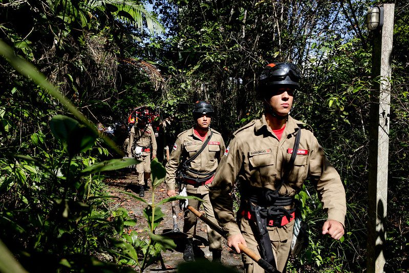 Simulado de atendimento a ocorrência de incêndio florestal reúne mais de 250 militares do Corpo de Bombeiros do Amazonas Portal o Judiciário CBMAM SIMULADO FOTOS ALEX PAZUELLO 1