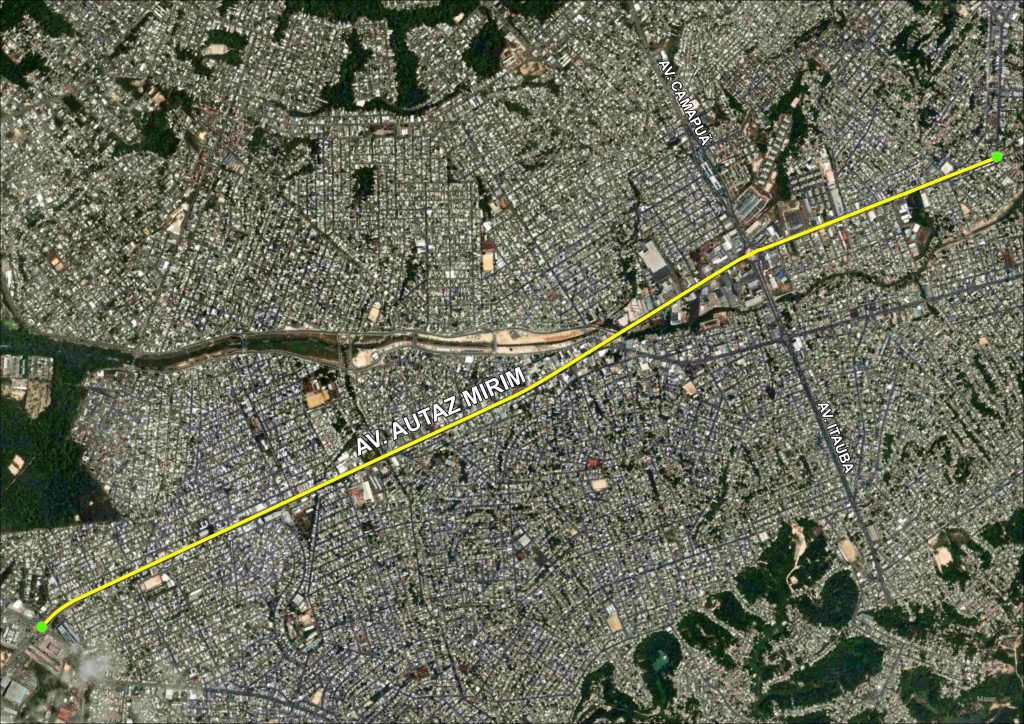 Cigás inicia obras no bairro São José e continua avançando pelo Distrito Industrial Portal o Judiciário CIGAS Mapa com indicativo do trajeto da obra da Cigas a partir da Avenida Grande Circular Credito Divulgacao Cigas 1024x724 1