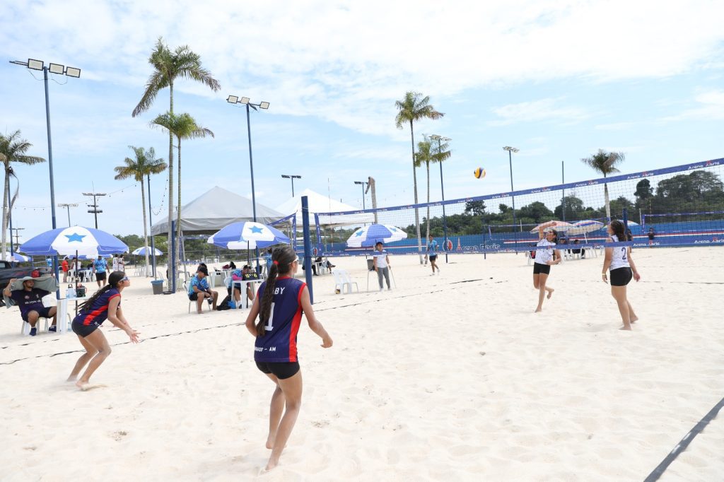 Alunos-atletas participam das competições de ginástica na 46ª edição Jea’s Portal o Judiciário Educacao Quinto dia JEAs Volei de Praia Foto Eduardo Cavalcante 1024x682 1