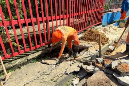 Prefeitura de Manaus realiza recuperacao de rede de drenagem profunda no bairro Alvorada 3