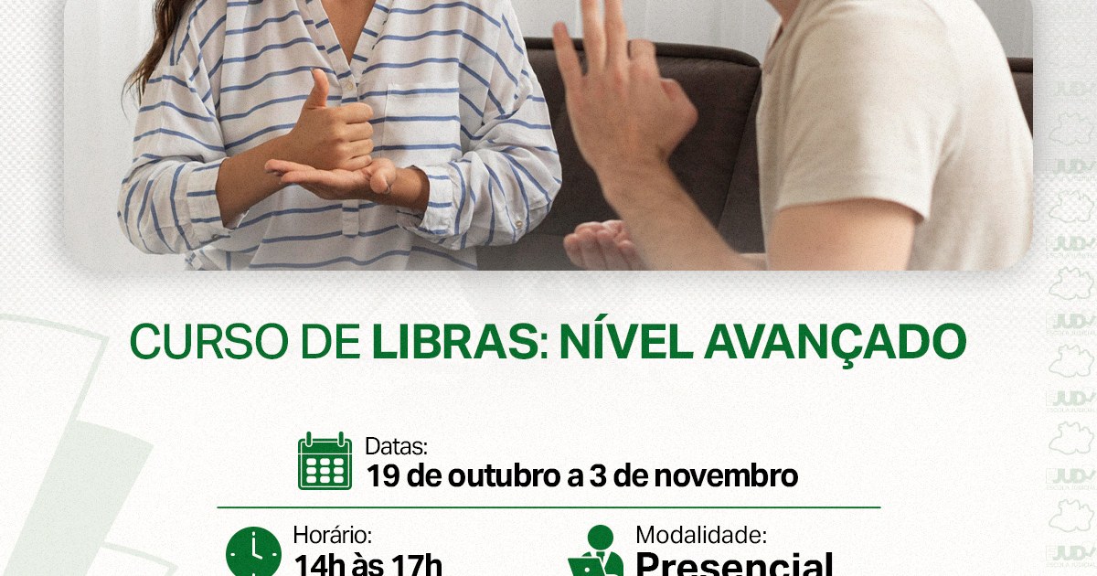 TJAM oferece formação avançada em Libras para atendimento ao público surdo