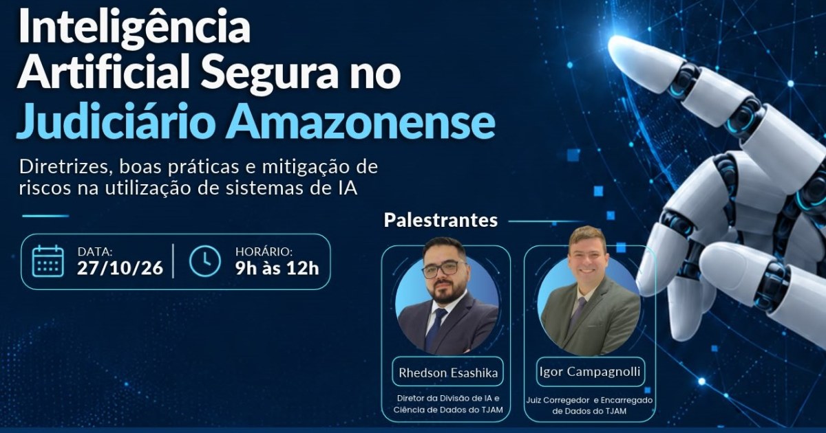 Esmam prepara curso sobre uso seguro de inteligência artificial no Judiciário do Amazonas