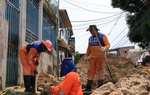 Rua Escândio recebe recuperação de drenagem após danos em trecho subterrâneo
