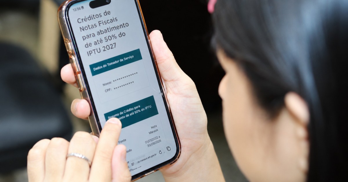 Até 8 de dezembro, contribuinte precisa concluir etapas para usar crédito no IPTU 2027 em Manaus