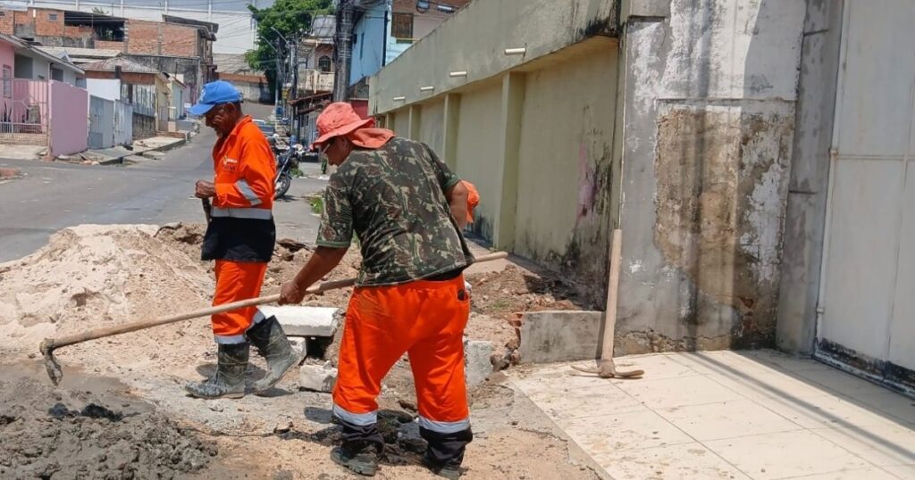 Seminf leva serviços à superfície da rua Pitimbu após reforço da tubulação