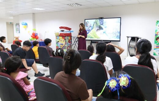 Crianças participam de atividades de leitura e saúde bucal no Fórum Trabalhista de Manaus