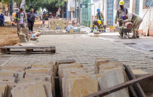 Intervenção de 3.841 m² na Ferreira Pena inclui drenagem, arborização e redes embutidas