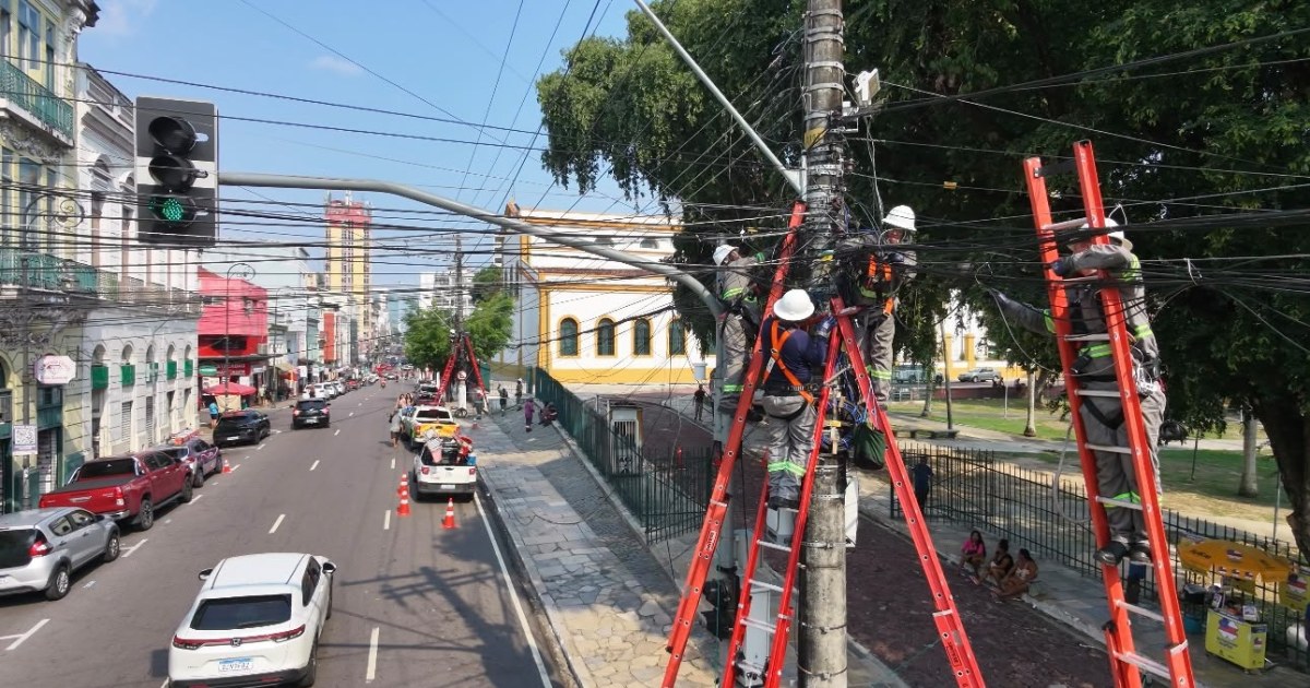 Em Manaus, ordenamento de cabos combina inventário, reorganização e controle de resíduos