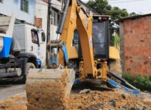 Intervenção na rua Uirapurus recompõe rede de drenagem na Cidade de Deus