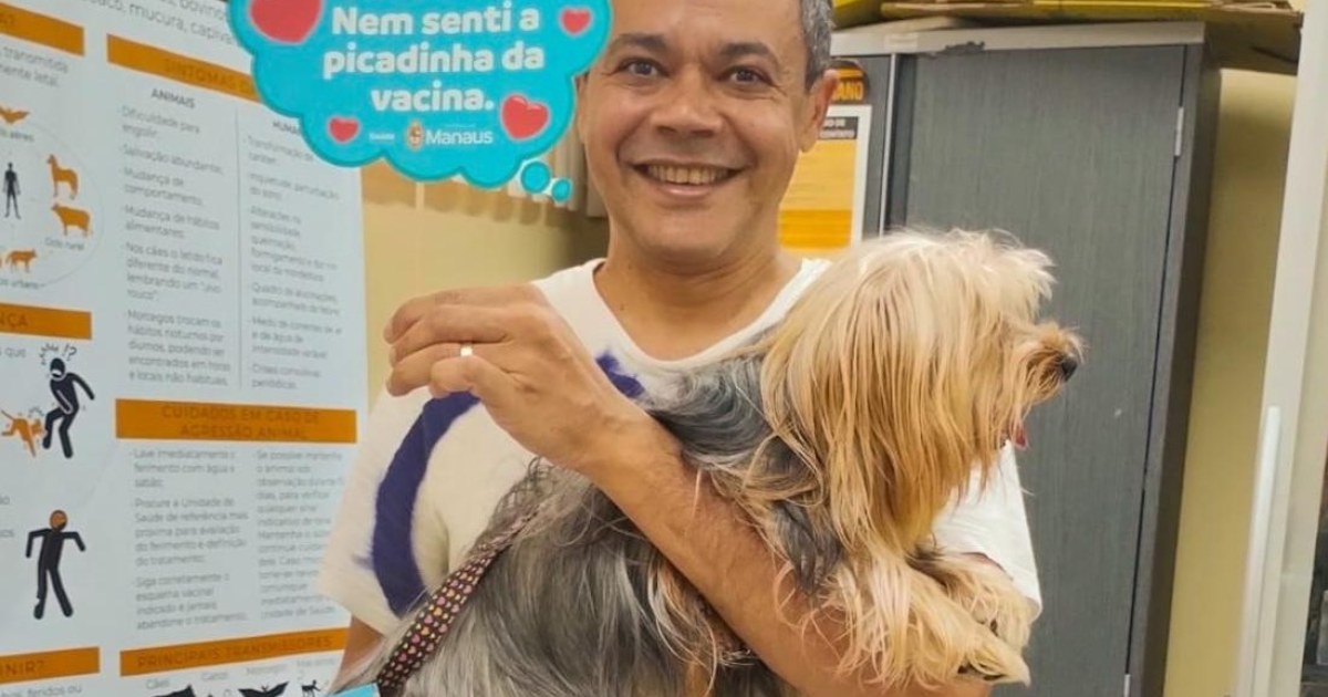 Vacinação antirrábica ocorre ao mesmo tempo em rios, ramais e área urbana de Manaus